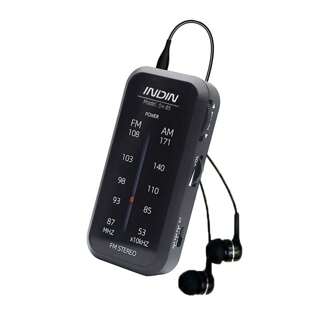 INDIN Portable Radio AM FM FM Stereo, Personal Pocket Radio With  Headphone Jack, 2AAA Battery Operated Radio For Long Range Reception, Pocket Radios For Indoor, Outdoor And Emergency Use