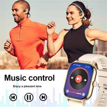 MixtataDi Smart Watch, Wireless Calls/Dialing, Multi-Sport Modes, Call Reminder And Rejection,  Message Reminder Viewing, Multiple APP Reminders, Suitable For Men And Women, Sports Watch, Custom Wallpaper, Compatible With Ios/Android - Gold - View 2