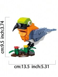 Birdie Set, Multiple Birdie Building Toys, Stress Relieving Building Toys, 8 In 1, Multiple Assembly Forms, Creative Assembly Room Decoration - Multicolor - View 3