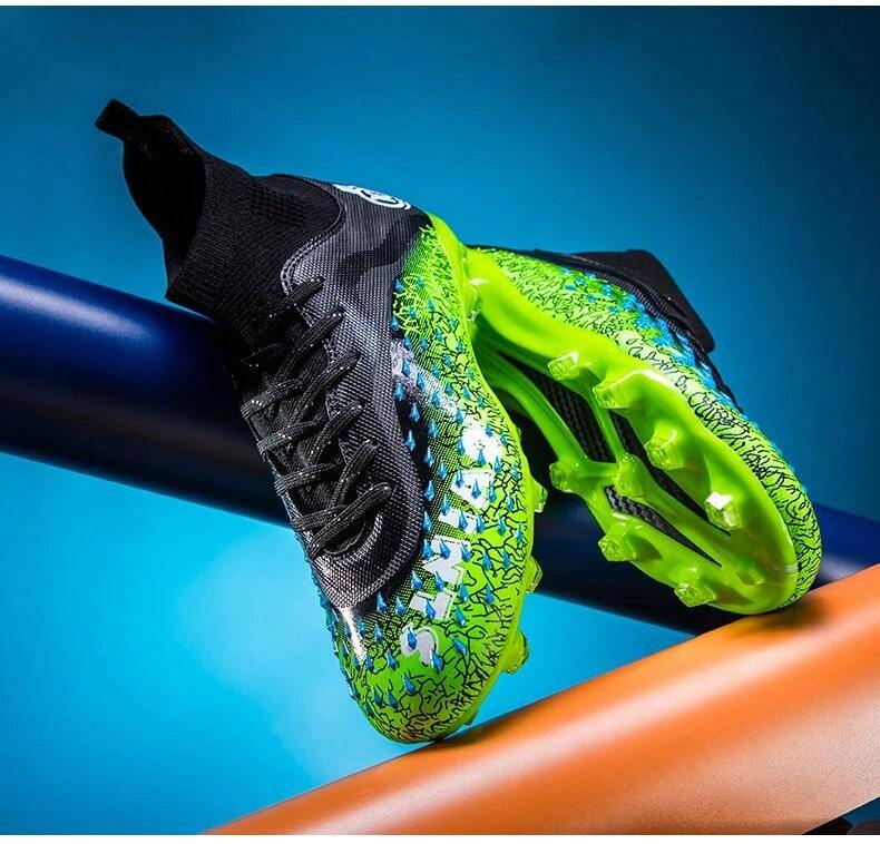 Scarpe Da Calcio Per Bambini E Ragazzi - Tacchetti In Gomma, Leggere E Traspiranti, Per Erba E Sintetico - Foto 2