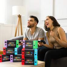 Fowecelt 16 PCS/1PC Summer Party Realistic Electronic Game Console Gift Box Interesting Video Game Party Favor Boxes,A Gift Box Not To Be Missed By Game Enthusiasts ,A Great Gift Item For Video Game Birthday Party Supplies Goodie Candy Bags Gamer Party Decorations,Mother's Day, Father's Day, Graduation Decoration - Black - View 11