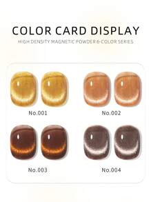 RS NAIL RS指甲1入組10g琥珀貓眼凝膠指甲油指甲藝術UV LED半永久性磁性凝膠亮光劑美甲沙龍DIY 4種顏色 - 彩色 - 查看 9