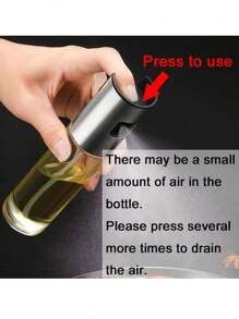 1pc,Oil Spray Can Glass Household Kitchen Air Fryer Oil Spray Bottle Spray Mist Mist Cooking Oil Thickened Spray Can Oil - Multicolor - View 2