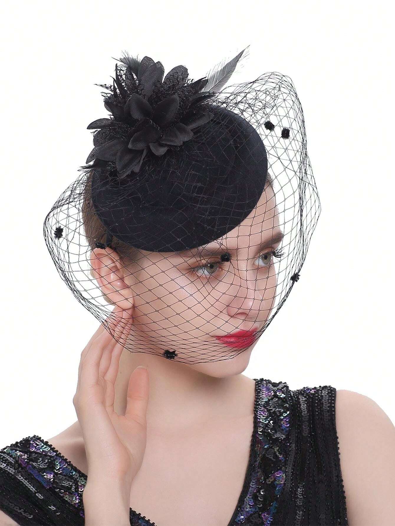Fascinator Hats For Women Vintage Pillbox Hat Kentucky Derby