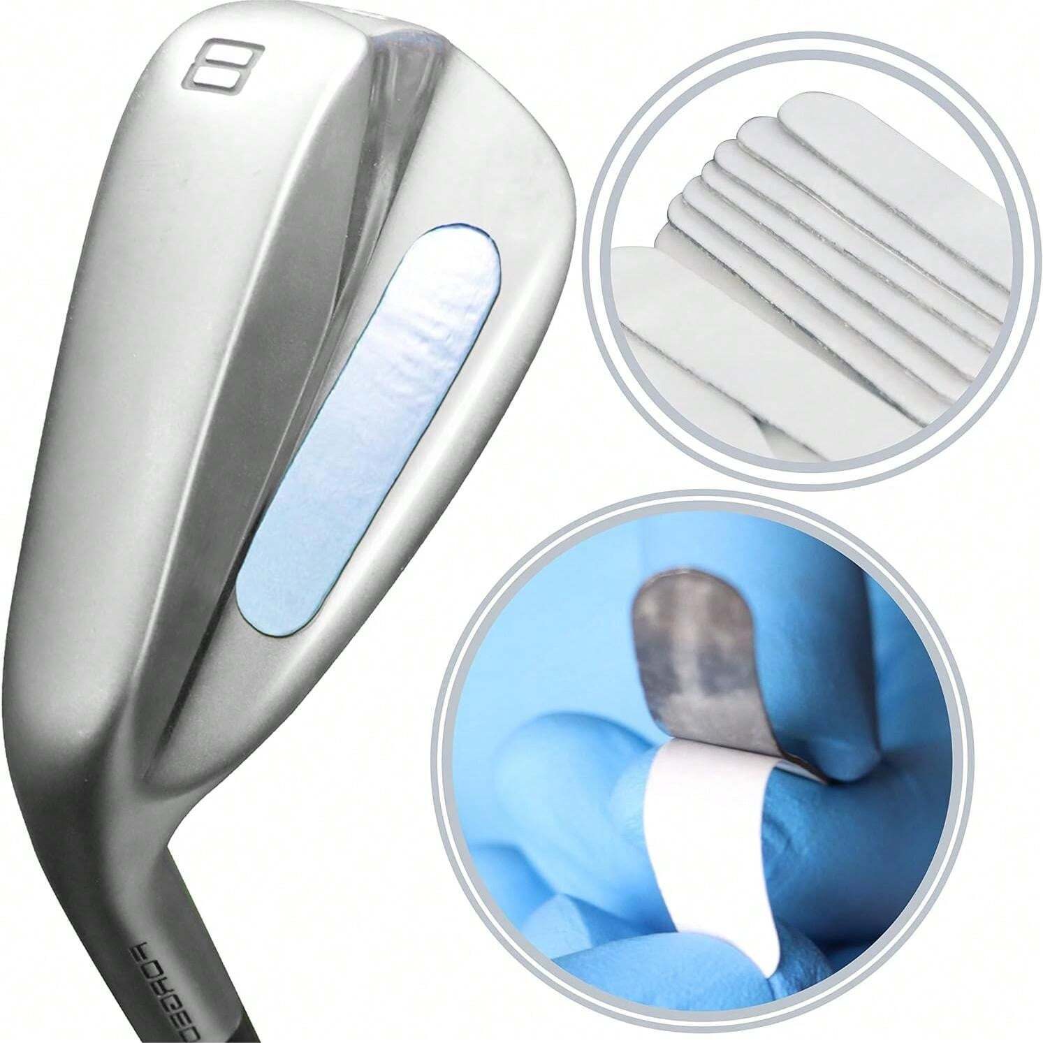 12pcs Golf High Density Lead Tapes, Adhesive To Increase Weight Lead