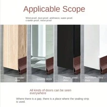 1m 亚克力背胶防尘隔音门底密封条，用于门缝底部防风隔音，适用于所有类型的门 - 門縫密封條 - 查看 9