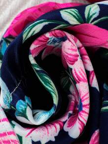 1件女婴豹纹无袖连体衣，夏季 - 藏蓝色 - 查看 7