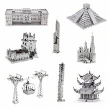 Quebra-cabeça Metálico 3D, Modelo de Montagem DIY, Quebra-cabeça de Fivela de Aço Inoxidável, Modelo de Arquitetura, Sem Necessidade de Cola, Presente de Aniversário, Decoração, Marco
