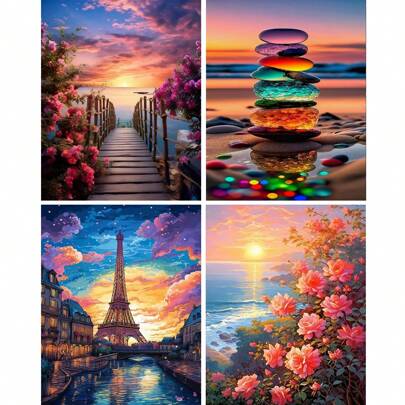 1pc Paint By Numbers Kit For Adults Beginner On Canvas, Adults' Paint-By-Number Kits, Adult Paint By Number Kits, Painting Kits For Adults, Number Painting For Adults, Hobbies For Women, Painting By Numbers For Adults, Birthday, Thanksgiving, Christmas Gifts For Mom, Grandma, Neighbors, Friends, Home Decor Set(Frameless)