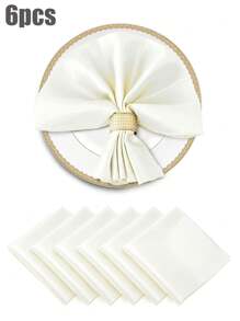 High-Quality Satin Napkins, Soft And Square Shaped, Ideal For Dinner Parties, Wedding Receptions, Festive Table Decoration - Multicolor - View 28