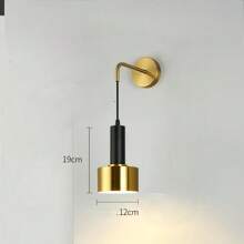 1pc Creative Modern Bedroom Wall Lamp, Simple Nordic Style Living Room/Hotel Aisle Background Light - Light Luxury Wall Lamp - View 14