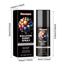 Balloon Enhancing Brightening Spray, Long-Lasting Shine With Polishing Effect, 100ml (Enough For About 50pcs 12-Inch Balloons), - Black - View 10