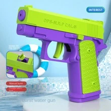 1911 Revolver Water Gun With Automatic Chambering And Manual Repeat Fire For Long Distance Water Battle, Suitable For Summer Outdoor Play, Great Partner For Water Battle Party Or Celebration Occasions, Such As Christmas, And Birthday Gifts.Gun, Fake Gun, Toy Gun