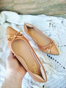 Women Flats - 駝色 - 查看 2