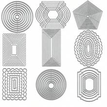 Metal Cortante DIY para Álbuns de Recortes das Quatro Estações, Cartões de Cumprimento em 3D, Moldura de Fundo Pontilhado de Base Criativa e Multi-Formato, Novidade 2024