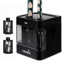 tenwin Tenwin 1pc Double Hole Electric Pencil Sharpener Mini Usb Dual Power Sharpener Supply School Students Stationery For 6-12mm Pencil Back To School