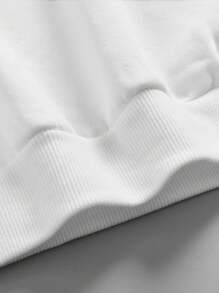 SOLOCOTE 青少年男孩连帽字母印花长袖运动衫 - 白色 - 查看 7