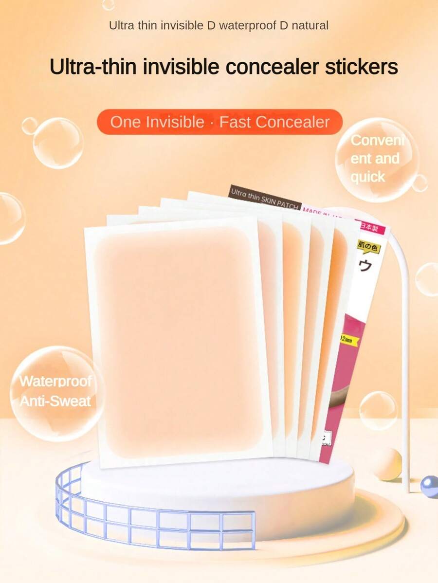 6pcs Scar And Tattoo CoverUp Patch, Can Be Cut To Size To Conceal