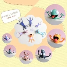 1 signet d'animal en 3D amusant et mignon, carte marque-page en PVC drôle de papeterie convient pour les étudiants, les adolescents, les garçons et les filles pour la lecture de fournitures de bureau et scolaires comme cadeau de fête d'anniversaire