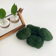 4pcs 25g/Pc Multi-Strand Yarn Suitable For DIY Weaving Fake Flower Bouquet, Scarf, Hat, Sweater, Doll
