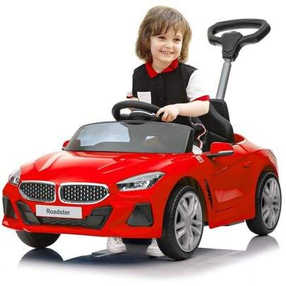 RAGOYO Push Ride-On Car For Toddlers1-5, Toddler Push Car With Adjustable Push Rod/Horn Music/Silent Wheel, Push Car For Baby Ideal Stroller Substitute