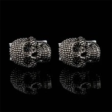 1 Pair Fashion Punk Cufflinks,Includes Football, Bicycle, Bullet, AK47, Ship Rudder, Antique Car, Playing Card, Golden Glass, Crown Designs, Suitable For Men's Formal Wear - Cufflinks - View 16