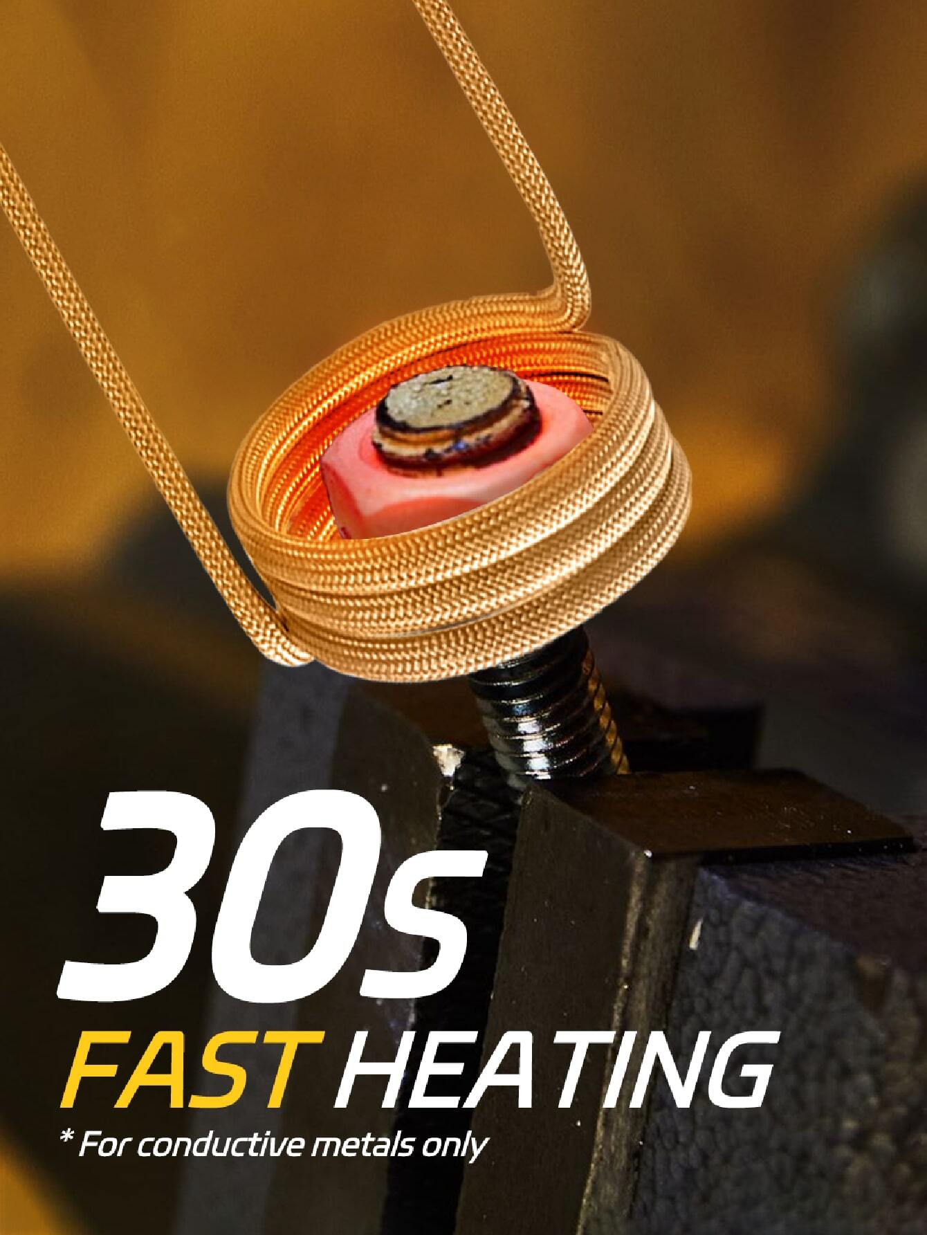 Solary Induction Heater Kit 1000W 110V Hand Held Automotive