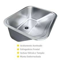 Laundry Tank 55 X 45 With 201 Stainless Steel Valve - 銀色 - 查看 2