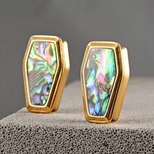 2 件热销 6 毫米 - 25 毫米万圣节防过敏 316 不锈钢优雅海螺耳塞耳塞拉伸器身体穿孔饰品男女适用