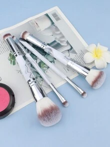 RANCAI 1/4 件套化妆刷套装，双头化妆刷，散粉刷、腮红刷、粉底刷、遮瑕刷、眼影刷、眉刷，多功能化妆工具 - 彩色 - 查看 7