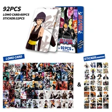 BLEACH 60张卡片+32张贴纸高清LOMO卡盒套装，动漫周边卡片礼物，贴纸动漫，照片卡>Kpop - BLEACH - 查看 7