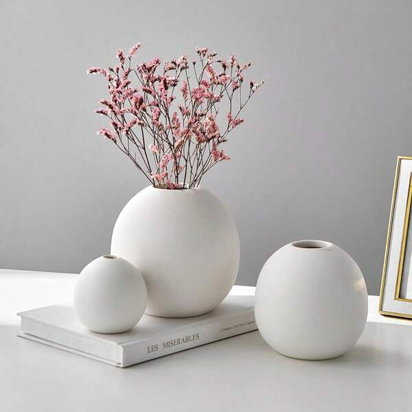 Nordic Style Round Ball Vase, Modern Spherical Vase For Decoration, Home/Dining Table/Wedding/Office/Living Room Decor,Home Decor,Flower Vase,Centerpiece,Table Decor Gifts Birthday Graduation Glass Vase