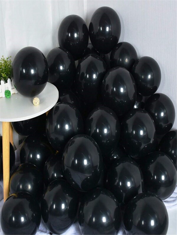 20 pièces/50 pièces/100 pièces Ballons de couleur unie, ballon en latex blanc/noir de 10 pouces, pour la décoration de fête. Guirlande de ballons en latex belle et attrayante pour la décoration de fête, ballons d'anniversaire, ballons de mariage pour les décorations de mariage, fêtes, anniversaires, baby-shower, remise de diplôme, Noël