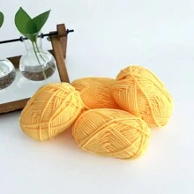 4pcs 25g/Pc Multi-Strand Yarn Suitable For DIY Weaving Fake Flower Bouquet, Scarf, Hat, Sweater, Doll