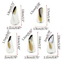5pcs/set Small Stainless Steel Rose Petal Shaped Icing Nozzles For Decorating Cakes, Pastries, Cupcakes, Baking Pans & Biscuits, Kitchen Tools - Apricot - View 3