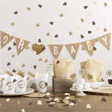 100Pcs/Pack Teddy Bear Paper Confetti For Gender Reveal Decoration Bear Theme Birthday Party Decoration Supplies Table Scatter,Christmas