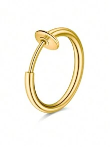 CIZME 1PC Fake Nose Ring CZ African Nose Cuffs Gold Faux Septum Nose Rings Clip On Nose Jewelry For Woman Non Pierced Jewelry, Multi-Style Fake Nose Rings For Women African Nose Cuff Non Piercing Nice Gift For Her On Birthday/Valentine's Day/Christmas, Fake Septun Fake Nose Ring