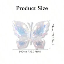 2/4 件白色巨型蝴蝶气球 - 非常适合童话主题派对、婚礼和周年纪念日，