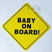 Baby On Board Signs With Suction Cups, Essential For Cars, Baby On Board Signs, Car Signs Baby On Board, Kids On Board Car Sign , Baby In Car Sticker, Baby On Board For Cars With Suction Cups - Multicolor - View 8