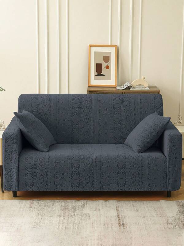 1 pieza Funda de sofá bohemia, funda de sofá jacquard elástica todo incluido, protege el sofá de las garras de los gatos y se puede usar en todas las estaciones, adecuada para dormitorio, oficina, sala de estar, decoración del hogar
