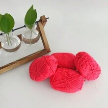 4pcs 25g/Pc Multi-Strand Yarn Suitable For DIY Weaving Fake Flower Bouquet, Scarf, Hat, Sweater, Doll