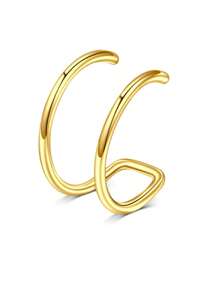CIZME 1PC Fake Nose Ring CZ African Nose Cuffs Gold Faux Septum Nose Rings Clip On Nose Jewelry For Woman Non Pierced Jewelry, Multi-Style Fake Nose Rings For Women African Nose Cuff Non Piercing Nice Gift For Her On Birthday/Valentine's Day/Christmas, Fake Septun Fake Nose Ring