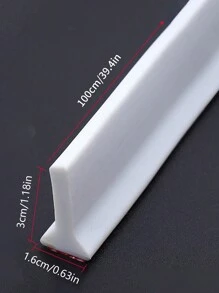 1 m Bande flexible autoadhésive en forme de T, barrière d'eau pour séparer les zones humides et sèches, arrêt d'eau pour la salle de douche et l'entrée, décoration de salle de bain, décoration d'automne, retour à l'école