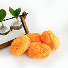 4pcs 25g/Pc Multi-Strand Yarn Suitable For DIY Weaving Fake Flower Bouquet, Scarf, Hat, Sweater, Doll