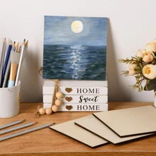 4/8 piezas Hojas de madera contrachapada 6 X 6 x 0.8 pulgadas - 2 mm de grosor Tablero de madera contrachapada de tilo natural sin terminar para manualidades, pintura, fabricación de modelos, pirograbado y proyectos láser