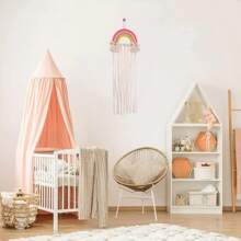 1 Conjunto de Presilhas de Cabelo com Laço para Meninas, Caixa de Armazenamento de Presilhas de Cabelo com Laço Colorido, Organizador de Acessórios de Cabelo, Decoração de Parede Pendurada para o Quarto de Meninas, Quarto, Sala de Estar (Rosa), Decorações e Presentes de Chá de Bebê para a Família