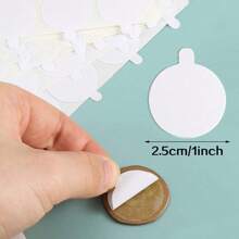 BAOFALI 300 PCS Double Sided Adhesive Wax Seal Stickers Removable Sticky Tack Putty For Wax Seal Stickers Adhesive Wax Seal Backing For Wax Sealing (1 Inch) - White - View 5