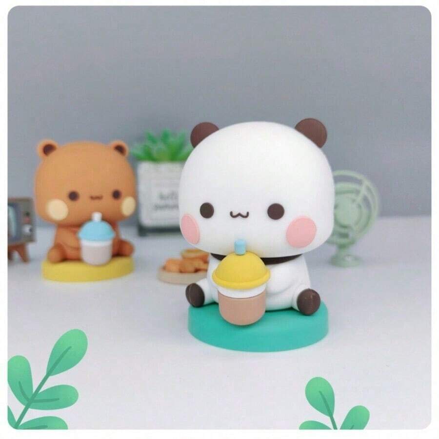 Bubu Dudu角色熊貓玩具可收藏，可愛動作可愛熊貓玩具娃娃裝飾品家居裝飾生日聖誕禮物 - 所有規格 - 查看 1