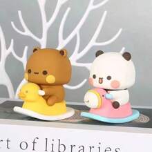 Bubu Dudu角色熊貓玩具可收藏，可愛動作可愛熊貓玩具娃娃裝飾品家居裝飾生日聖誕禮物 - 所有規格 - 查看 6