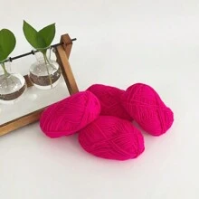 4pcs 25g/Pc Multi-Strand Yarn Suitable For DIY Weaving Fake Flower Bouquet, Scarf, Hat, Sweater, Doll